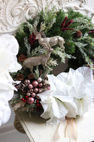 Reny Zimą 2, bożonarodzeniowy wianek, rozp.55cm   