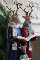 Kolędnicy, figurka świąteczna rodzinka reniferów