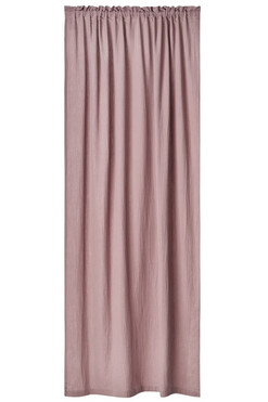 Muślin, zasłona z bawełny organicznej z tunelem, mauve, szer.140cm
