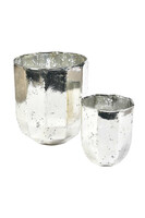 Barok Old 1A lampion srebrny szklany