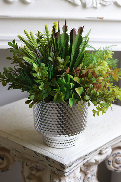 Regulina Cacti, sukulenty w lustrzanej donicy, wys.28cm