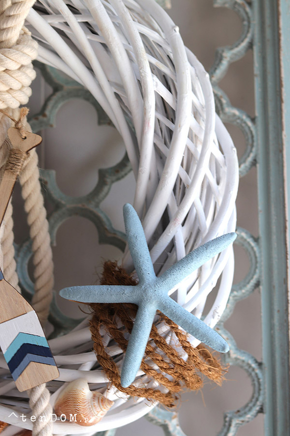 Wiosła, marynistyczny wianek do powieszenia na drzwiach