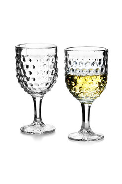 Honeycomb, kieliszek z ozdobnym wzorem, kpl.6szt, poj.280ml