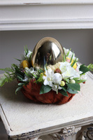 Easter Decor, Pióra Glamour, wielkanocny stroik