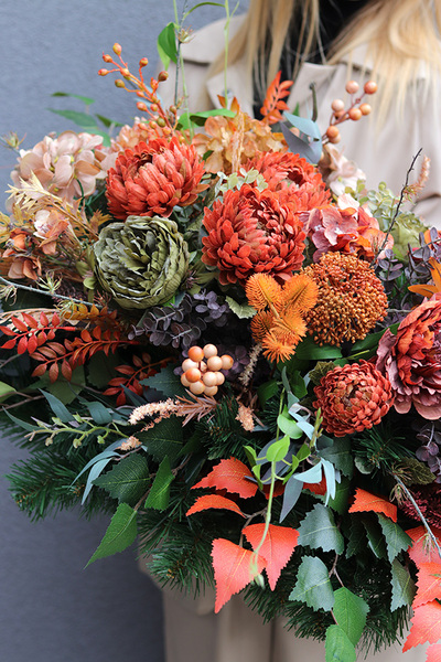 Orenta, jesienna wiązanka nagrobna