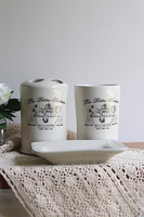 Les Petites Jenteurs, ceramiczny zestaw łazienkowy