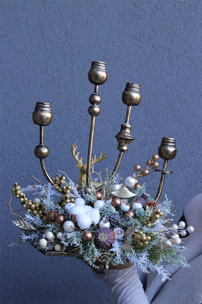 Nerina, adwentowy stroik na świeczniku