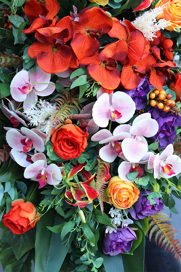 Orangita 2, komplet dekoracji nagrobnych, wiązanka + bukiet