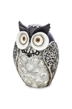 Owl Glamour, figurka sowa D, wys.11.5cm