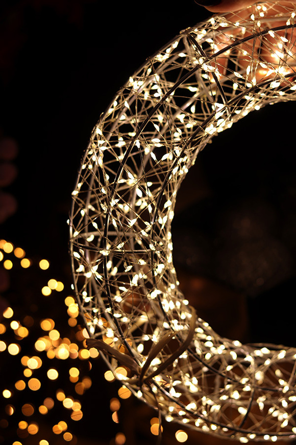 Christmas Light, świąteczna figurka wieniec LED