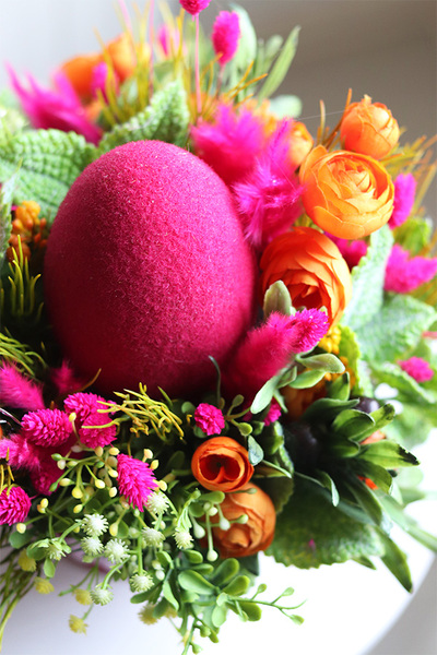 Fuksja na Wielkanoc, stroik wielkanocny