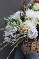 Astry Luis, kompozycja kwiatowa nagrobna, wys.45cm, śr.50cm