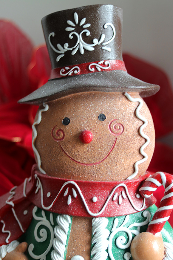 Gingerbread Gentleman, świąteczna figurka piernikowy ludek