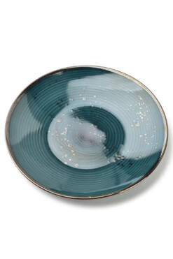 Nature Emerald, ceramiczny talerz, śr.21.5cm