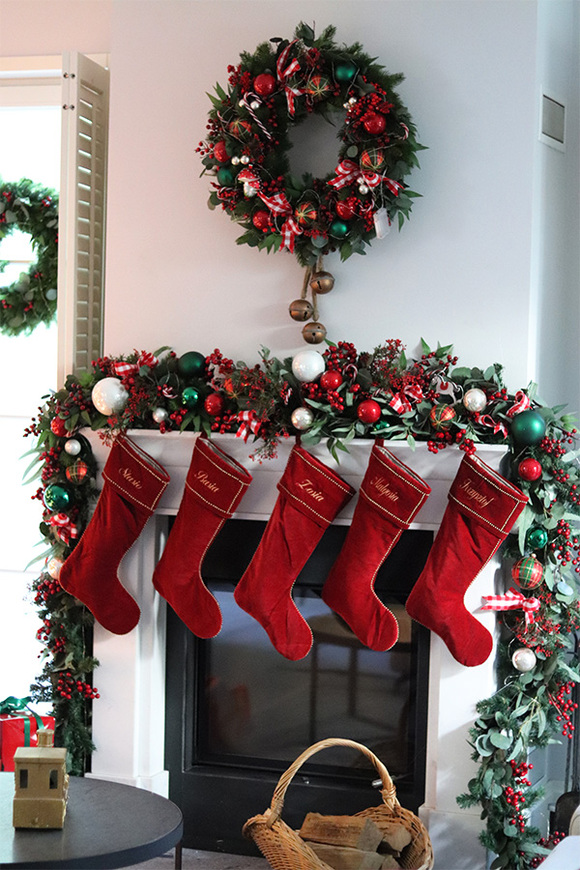 Christmas Exclusive 2, świąteczny wianek do powieszenia LED