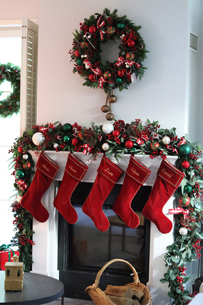 Christmas Exclusive 2, świąteczny wianek do powieszenia LED