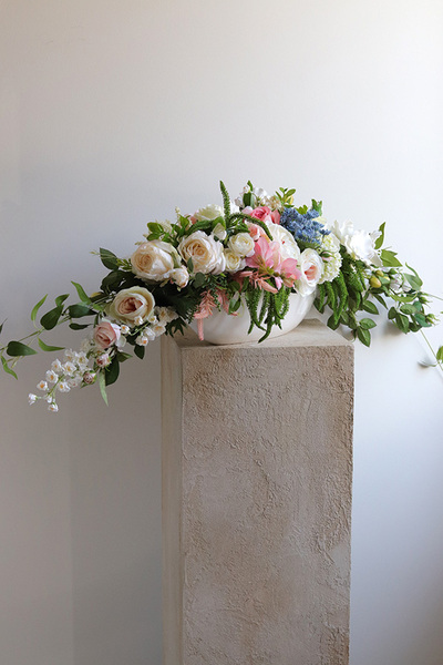 Preludium Laos, kompozycja w ceramicznej łódce