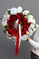 Kotylion, patriotyczny wianek dekoracyjny