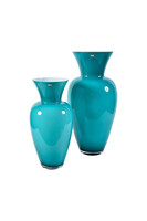 Turkus wazon szklany