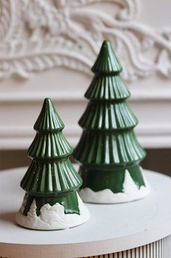 OD RĘKI Simple Winter, choinka figurka świąteczna, zielona A, wys.22cm