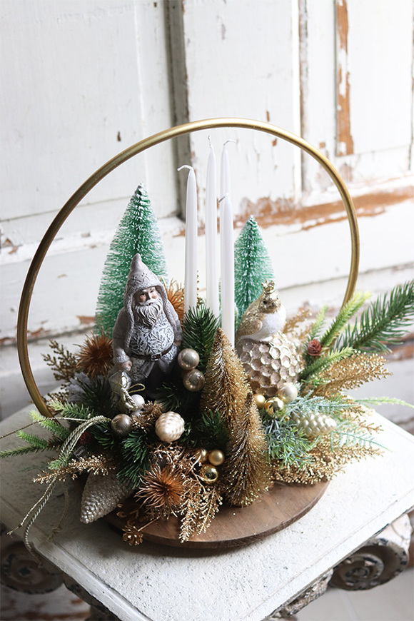 Miracolo Gold Ornamenti, stroik bożonarodzeniowy