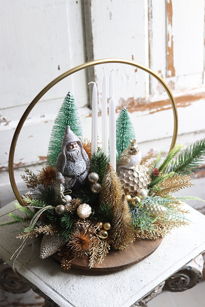 Miracolo Gold Ornamenti, stroik bożonarodzeniowy