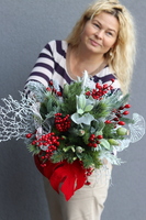 Winter Mood, zimowy flowerbox świąteczny,