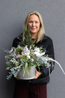 Srebrna Sowa, realistyczna choinka świąteczna z przybraniem