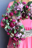 Cleona, asymetryczny wianek na drzwi