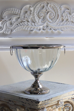 Glamouria, kryształowy cooler na nodze puchar, wym.22x26cm