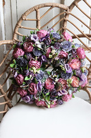 Grenata Arkadia, dekoracyjny fioletowo-różowy wianek