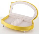 szkatułka / puzderko Florencja Wave Lemon, wym.17x26.5x12.5cm