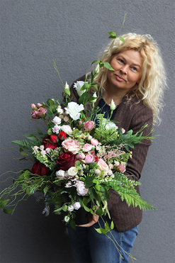 Lediata Nemirana, bukiet nagrobny we wkładzie, wys.72cm 