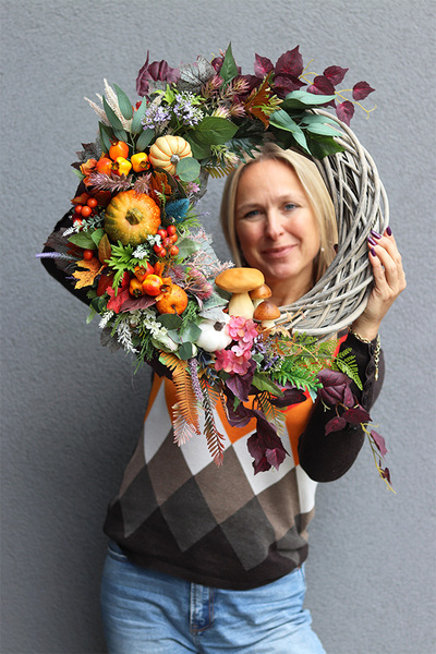 Jesienna Rezydencja, asymetryczny wianek jesienny