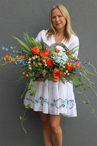 Serce Orangelia, kompozycja nagrobna z sercem