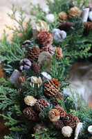 Zima w Cyprysach, świąteczny wianek z reniferem