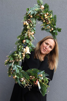 girlanda bożonarodzeniowa, Złota Kraina, dł.140cm  