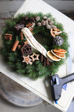 Do It Yourself Simple, wianek świąteczny do samodzielnego wykonania, śr.26cm