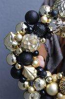 wianek bożonarodzeniowy Bombki Gold & Black