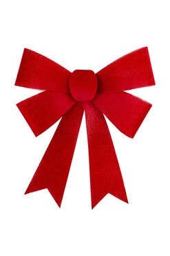 Astrid Red, dekoracyjna kokarda zawieszka, kpl.12szt, wym.35x30cm