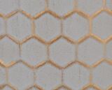 Edvige, komplet 2 szt. osłonek / kwietników na stelażu, beżowo-złote, wym.30x48/34.5x58cm