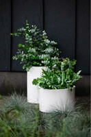 Fiberglass donica walec White 