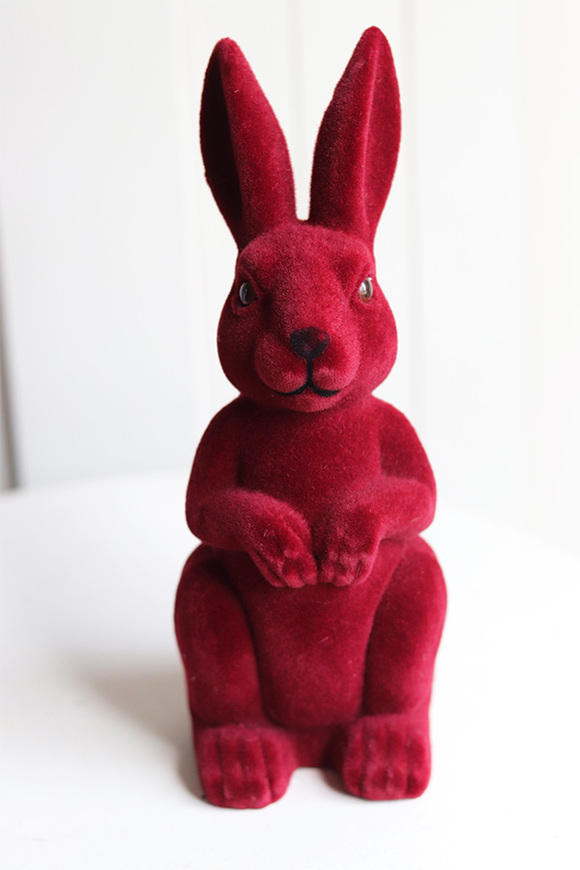 Bunny Bordo, figurka wielkanocna zajączek, wys.24cm