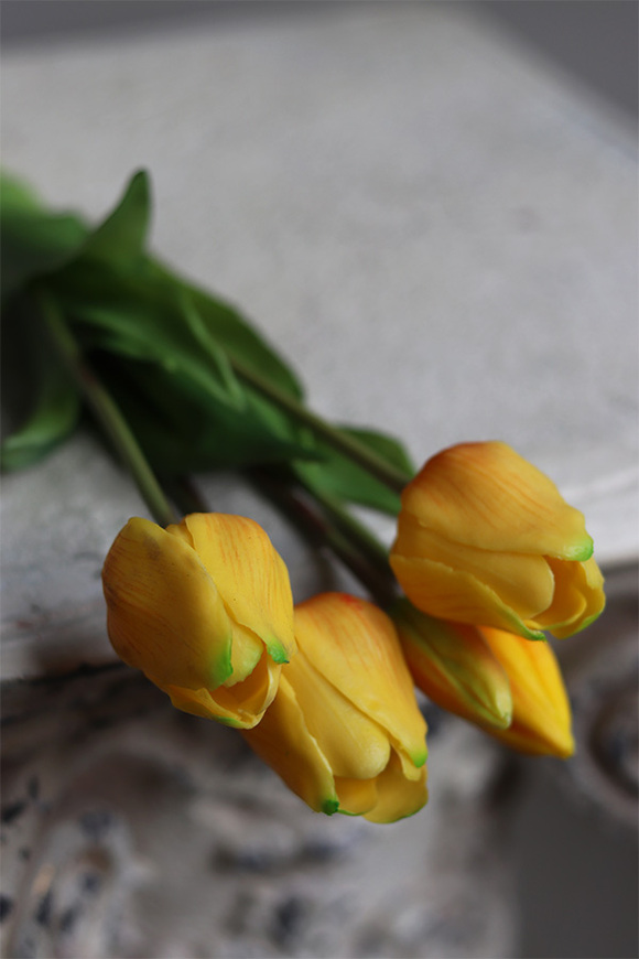 April New, bukiet tulipanów silikonowych Sunrise