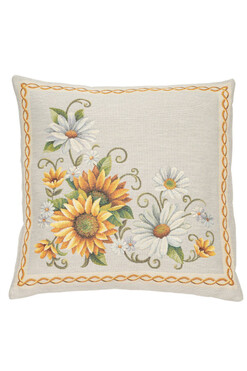 Sunflower Garden, poszewka gobelinowa dwustronna, 45x45cm