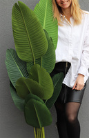 Bananowiec Bellis, sztuczna roślina w donicy	