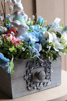 Zajączek Blue Boy 2, dekoracja wielkanocna w szufladzie