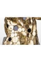 Gepard, złota figurka dekoracyjna popiersie