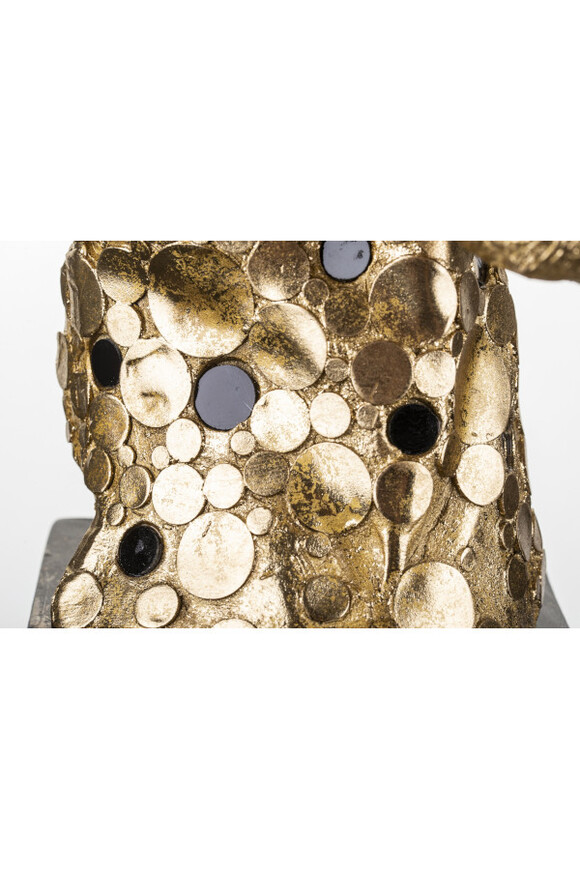 Gepard, złota figurka dekoracyjna popiersie