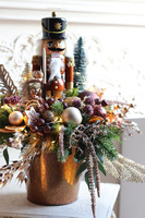 Nutcracker Premium Drosel, stroik zimowy LED